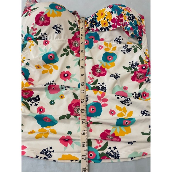 Liz Claiborne Floral Tankini Swimwear Womens Plus XXL Padded Beach Multicolor - Picture 15 of 16